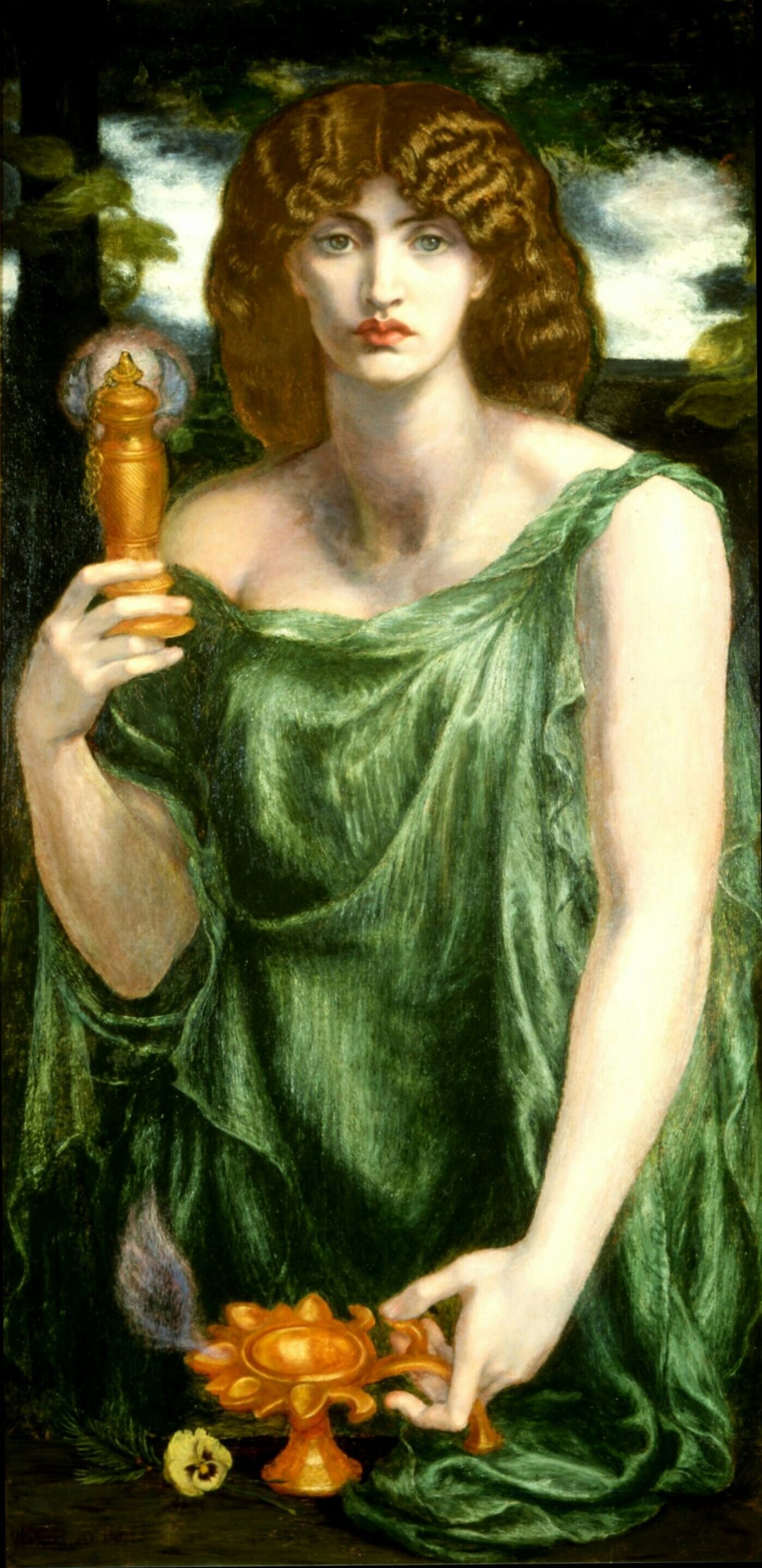 Mnemosine - Dante Gabriele Rossetti, 1881